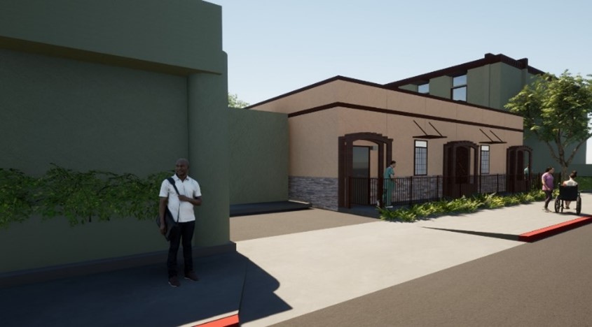 Rendering of dedicated location for MRI diagnostic equipment at North Entrance (Andrieux Street)